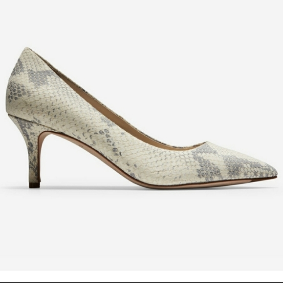 COLE HAAN VESTA PUMP SNAKE PRINT LEATHER S… - Picture 2 of 12
